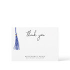 Graduation Thank You Blue Tassel