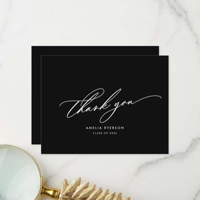 Graduation Thank you card (Front/Back In Situ)