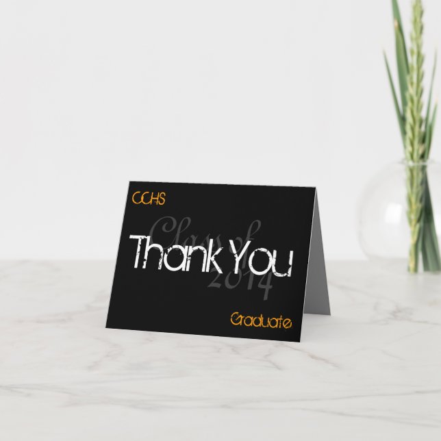 Graduation Thank You card (Front)