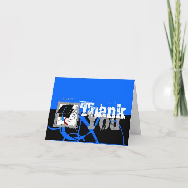 Graduation Thank You Card Diploma 4 (Front)
