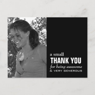 Graduation Thank You Card - Photo Funny!