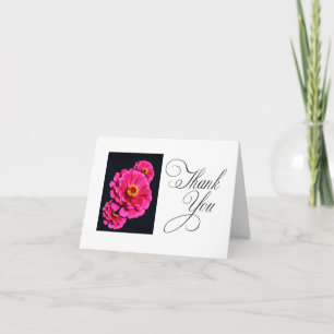 Graduation Thank You card - Zinnia floral