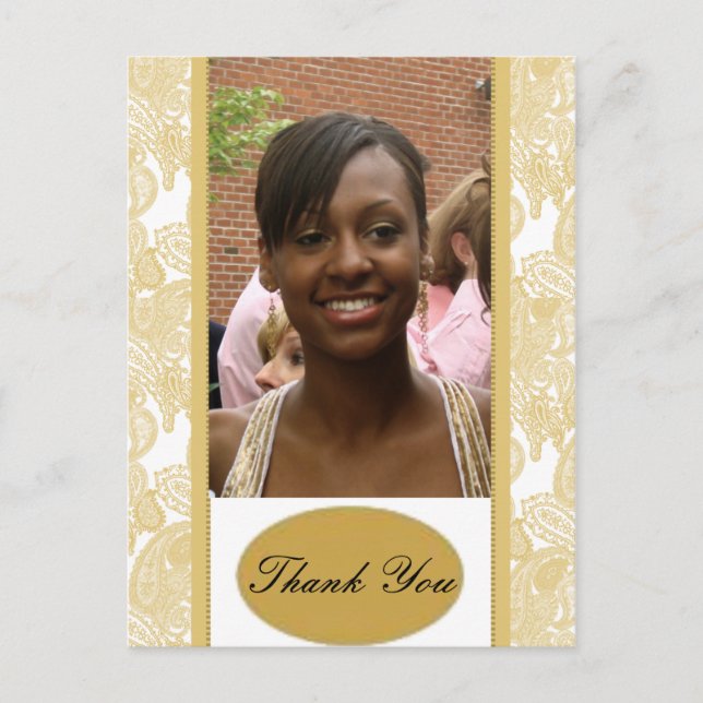 Graduation Thank You Postcard (Front)