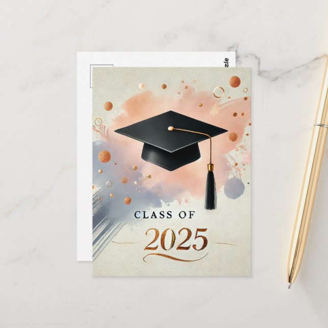  Graduation Thank You Postcard (Front/Back In Situ)
