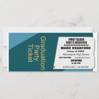 Graduation ,Ticket Invitation, Insert Year