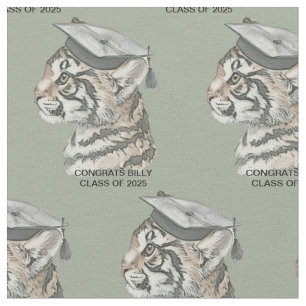 Graduation Tiger Fabric
