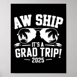 Graduation Trip Cruise 2025 Ship Senior Matching C Poster