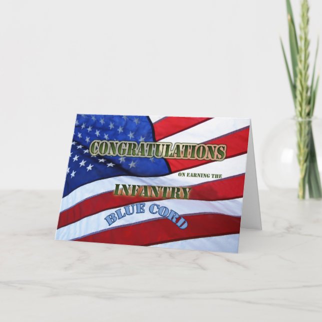 Graduation Turning Blue ceremony Blue Cord Card (Front)