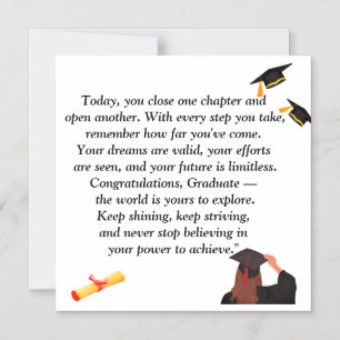  Graduation- Universal Design for all ages Magnetic Invitation