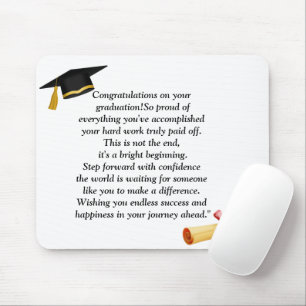 Graduation- Universal Design for all ages Mouse Pad