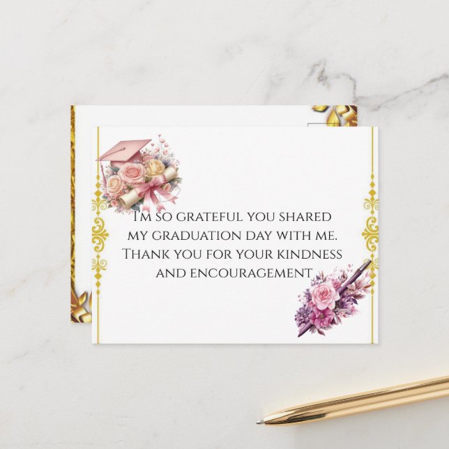  Graduation- Universal Design for all ages Postcard (Front/Back In Situ)