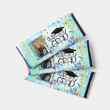 Graduation w Photo Candy Bar Wrapper Party Favours