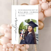 Graduation Welcome Sign Template, Graduation Party