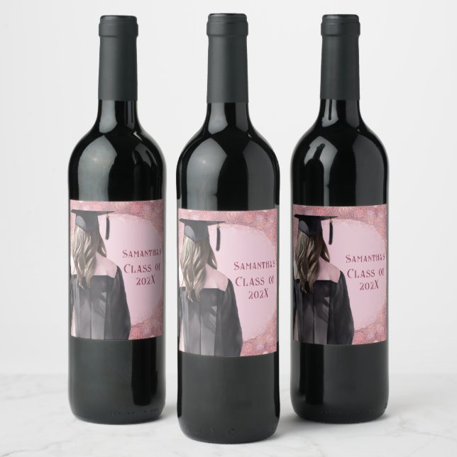 Graduation Wine Personalised labels (Bottles)