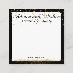 Graduation Wish and Advice Card