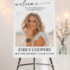 Graduation with photo Welcome Sign, Photo Graduati