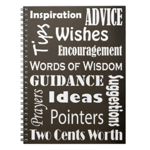 Graduation Words of Advice Wisdom Spiral Notebook