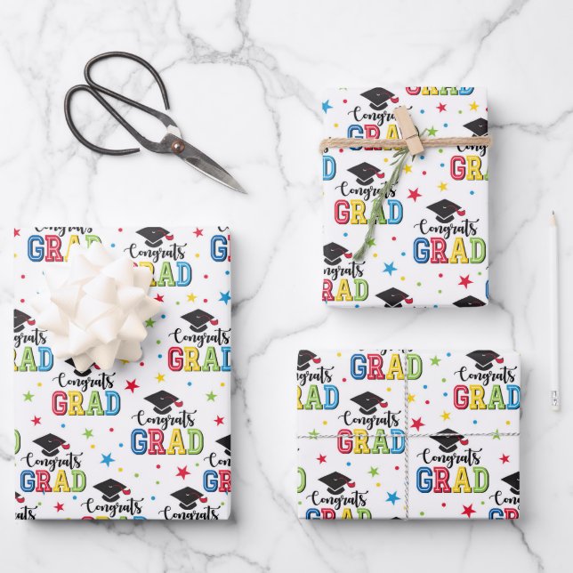 Graduation Wrapping Paper Sheet (Front)