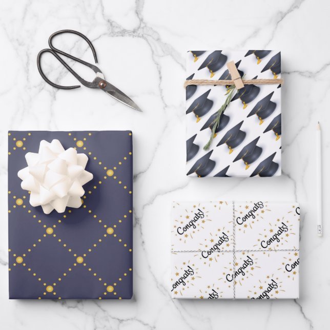 Graduation Wrapping Paper Sheets (Front)