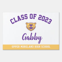 Graduation Yard Sign Upper Moreland High School