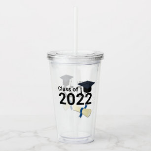 Graduation year elegant class of 2022 acrylic tumbler