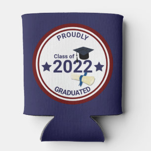 Graduation year elegant class of 2022 can cooler
