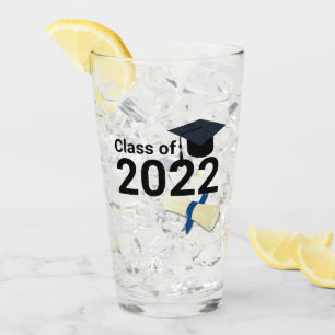 Graduation year elegant class of 2022  glass