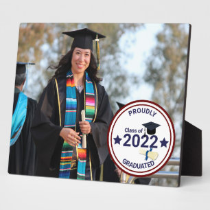 Graduation year elegant class of 2022 photo plaque