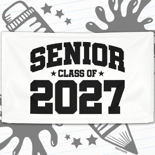 Graduation Year School Pride Senior Class of 2027 Banner