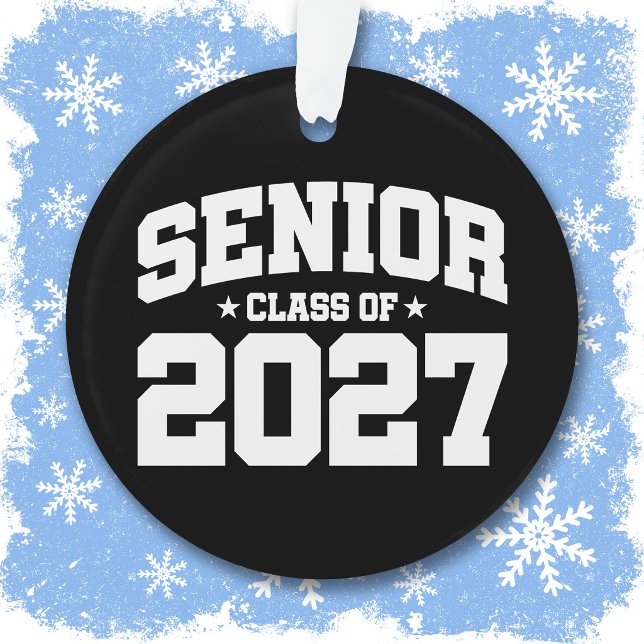 Graduation Year School Pride Senior Class of 2027 Ornament (Creator Uploaded)