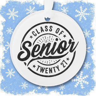 Graduation Year School Retro Senior Class of 2027 Ornament