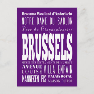 Graduations Unique Brussels, Belgium Gift Postcard
