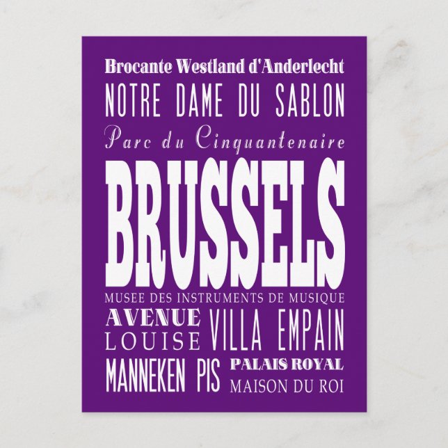 Graduations Unique Brussels, Belgium Gift Postcard (Front)