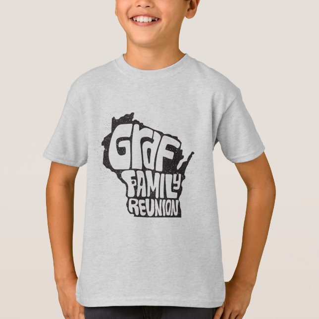 Graf Family Reunion Kids Tshirt (Front)