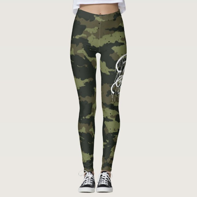 GRAFFIT DRIPPING PAINT LEGGINGS (Front)