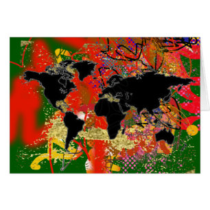 Graffited World Map