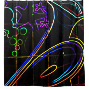 Graffiti 10 sccn shower curtain