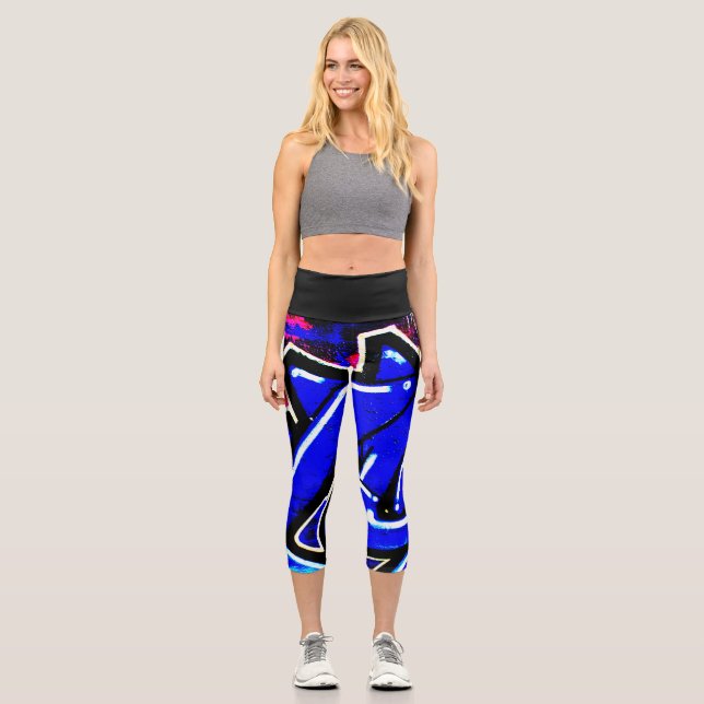Graffiti 13 lecapm capri leggings (Front)