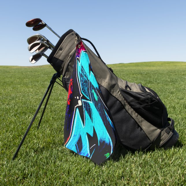 Graffiti 14 gtcna golf towel (Green)