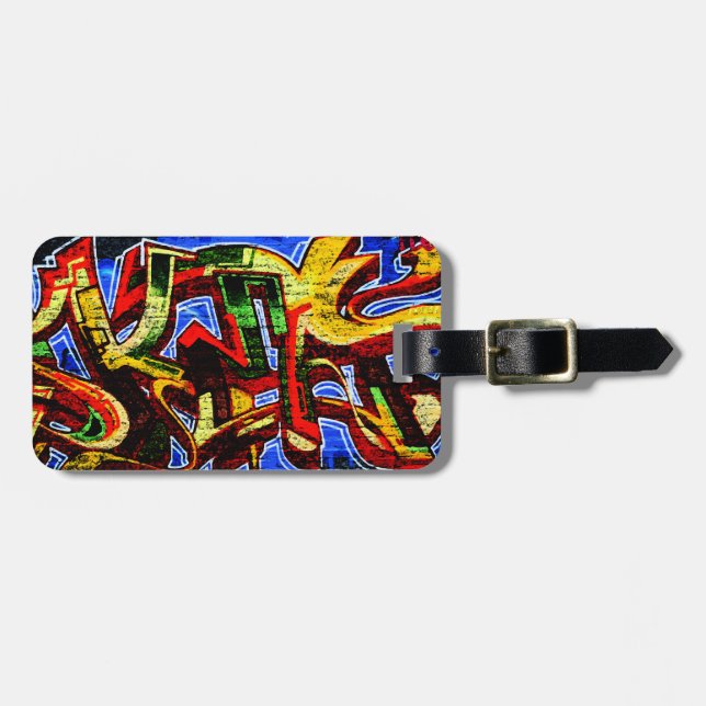 Graffiti 17 cd ltcna luggage tag (Front Horizontal)