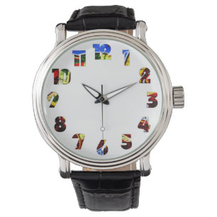 Graffiti 17 Number Overlay Mens Watch