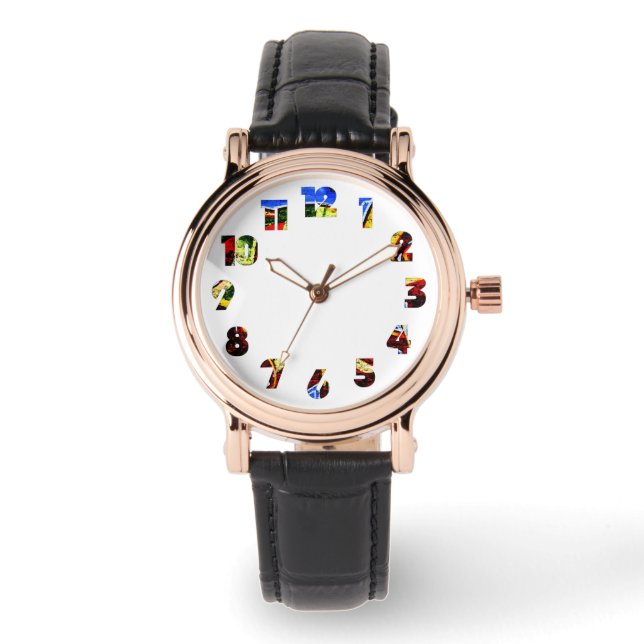 Graffiti 17 Number Overlay wam Watch (Front)