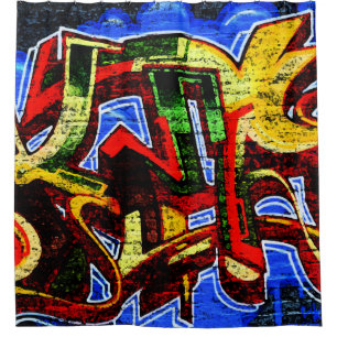 Graffiti 17 scm shower curtain