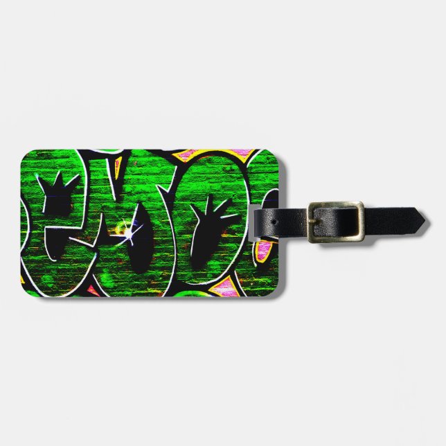 Graffiti 18 cd ltm luggage tag (Front Horizontal)