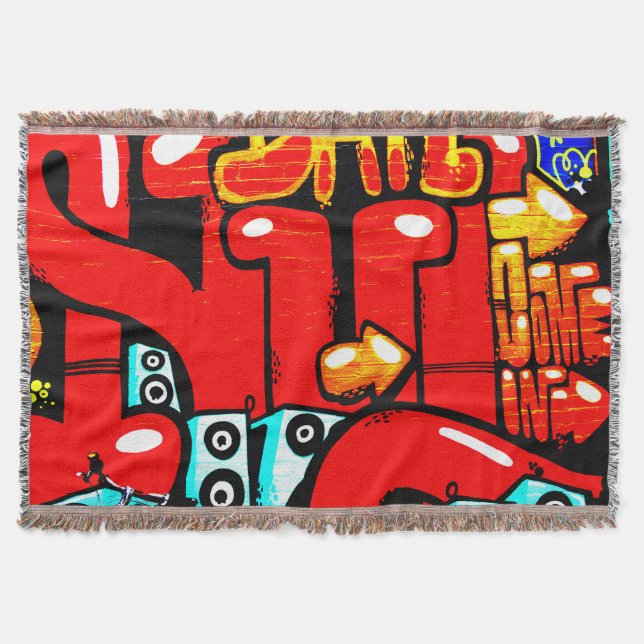 Graffiti 19 tbcna throw blanket (Front)