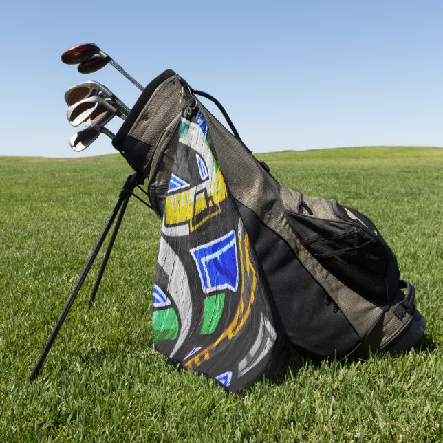 Graffiti 6 gtcnm golf towel (Green)