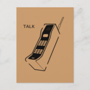 Graffiti 80s Cellphone Postcard