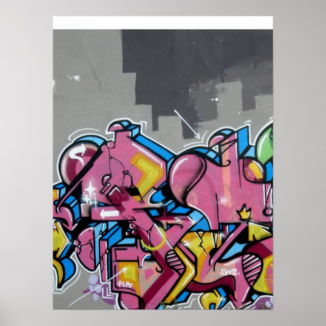 Graffiti - Abstract City Art Poster (Front)