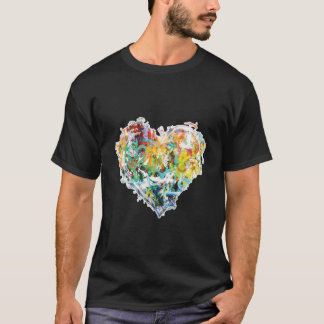 Graffiti Abstract Heart T-Shirt