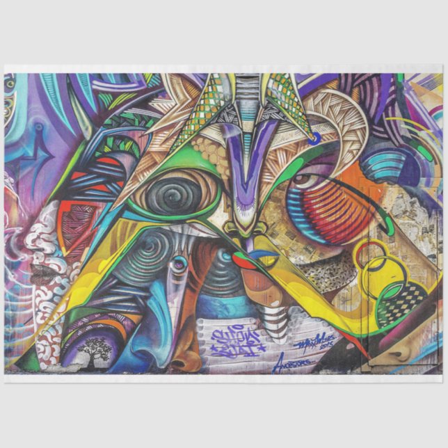 Graffiti Abstract Urban 16 Decoupage Tissue Paper (Front)